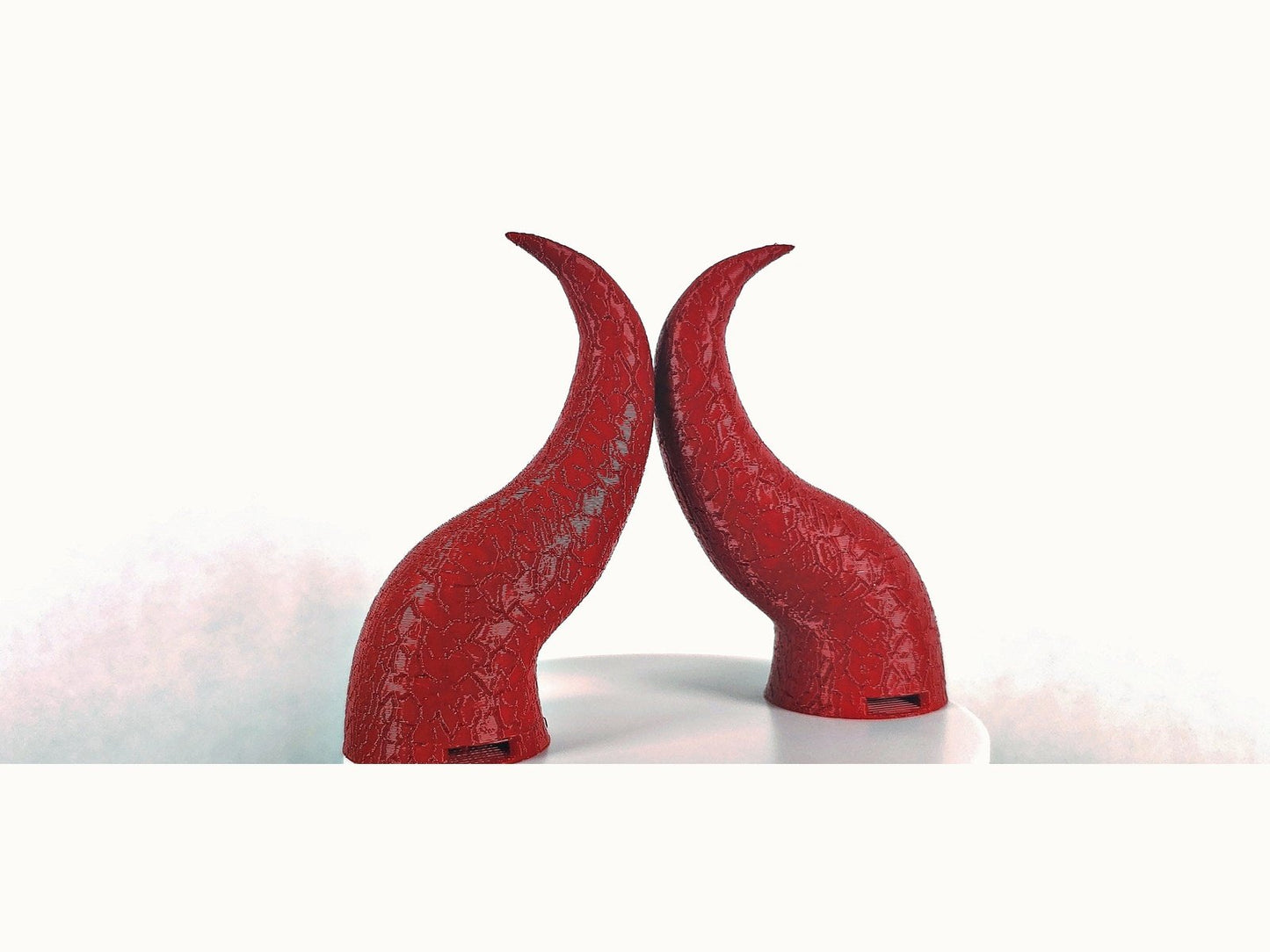 Curved Demon Horns Attachment for Headset, Gaming and Streaming Headset Accessories, cosplay, Streaming Prop, gaming streamer gift