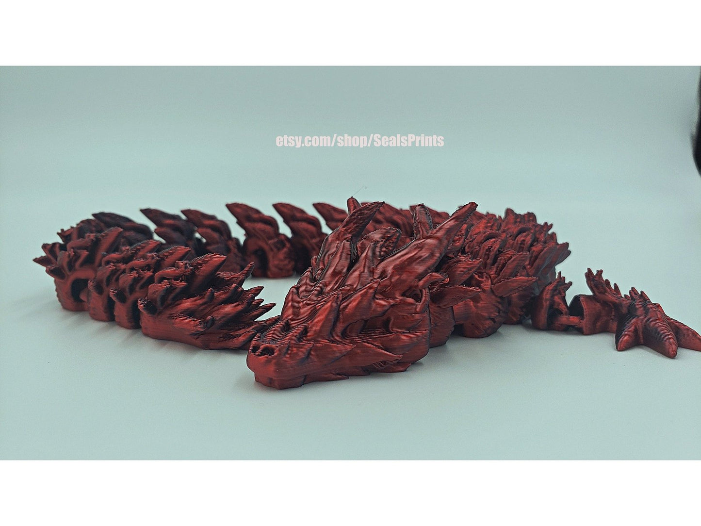 Articulating Dragon Fidget toy, sensory toy, 3d Printed desk toy
