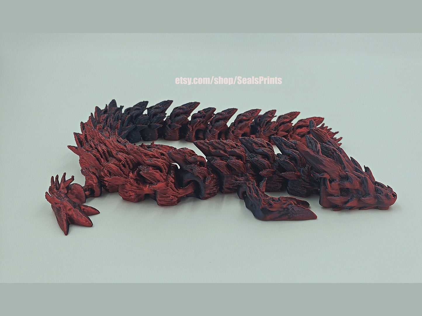 Articulating Dragon Fidget toy, sensory toy, 3d Printed desk toy