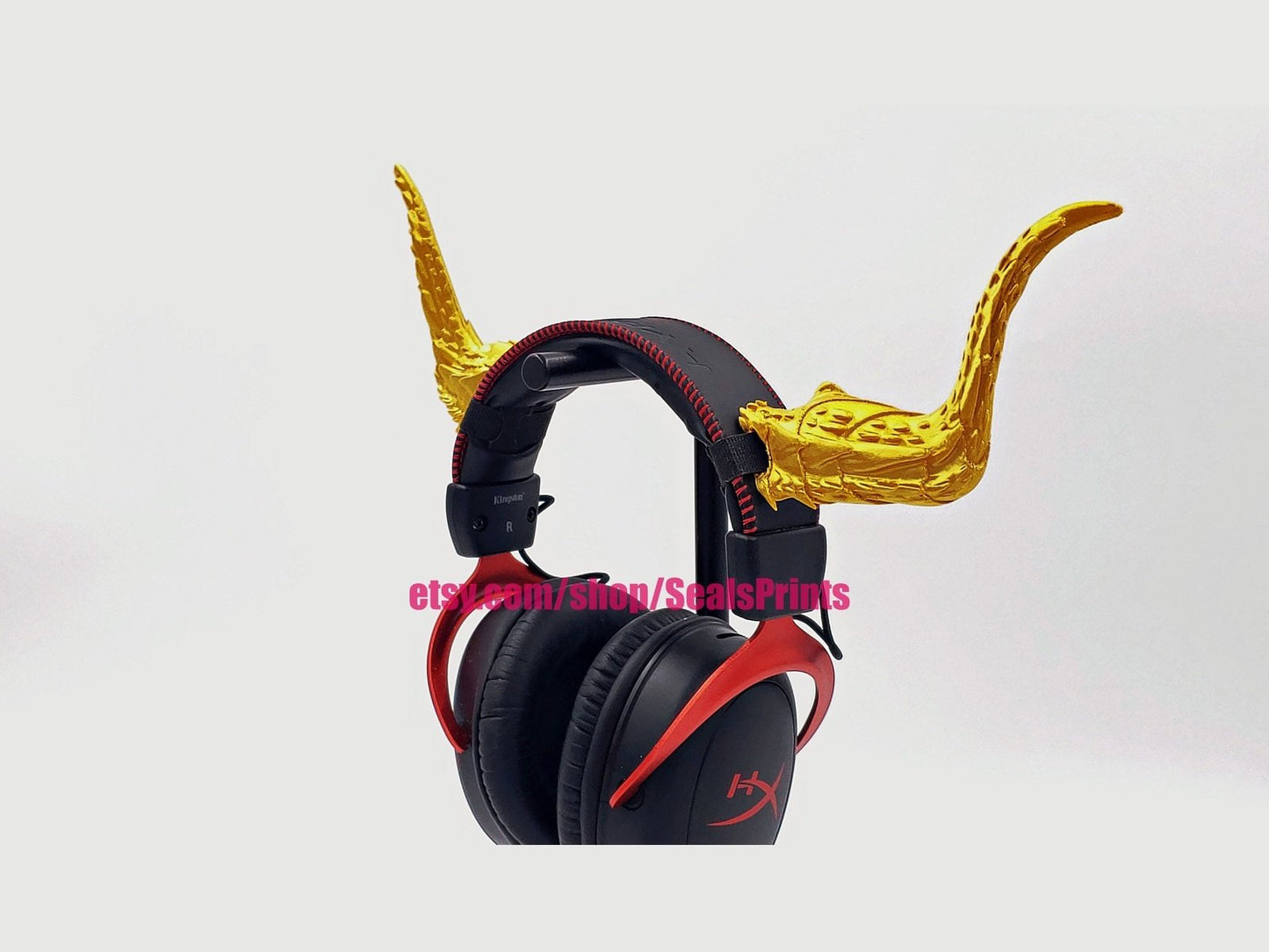 Minotaur Horns Attachment for Headset, Gaming and Streaming Headset Accessories, cosplay, gaming streamer gift, goat horns, bull ram horns