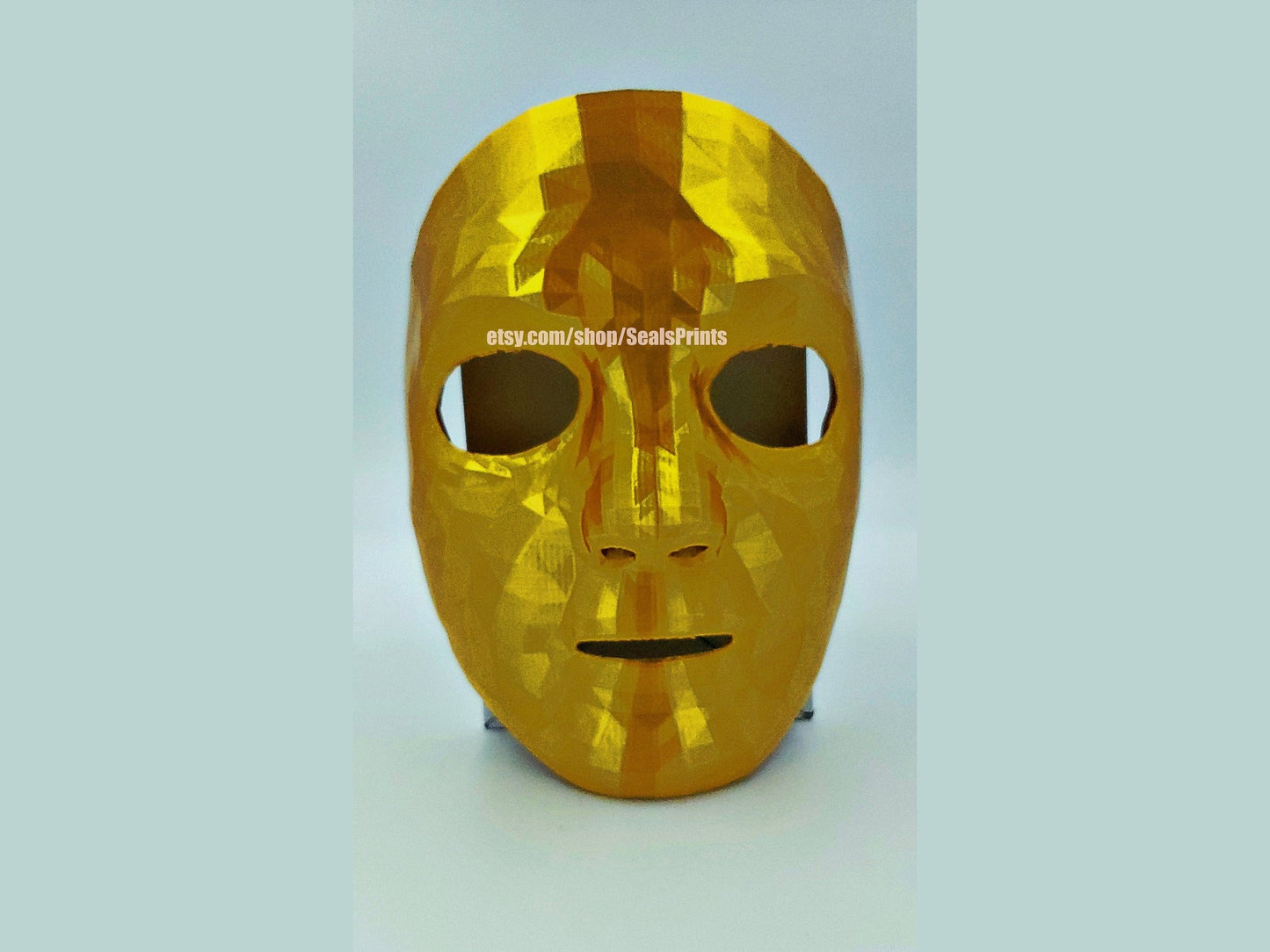 SOTF Gold Cannibal Mask, Cosplay Mask, Sons of the Forest Mask