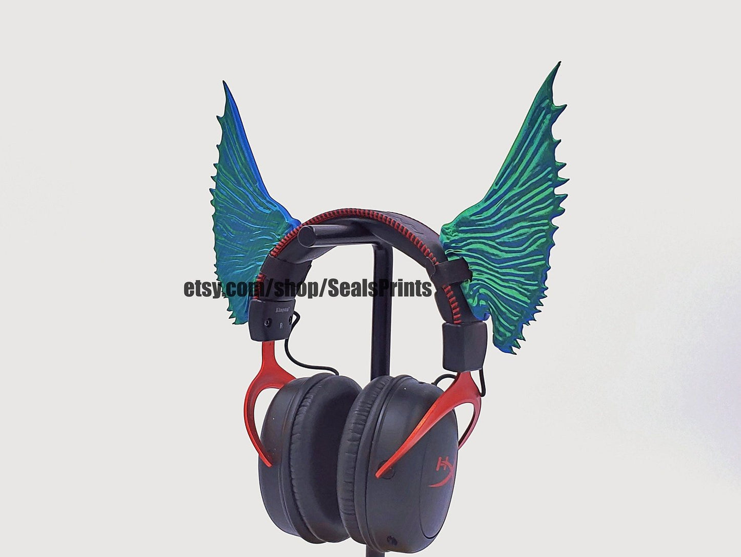 Siren Frills/ Mermaid Fins Attachment for Headset, Gaming and Streaming Headset Accessories, cosplay, Streaming Prop, gaming streamer gift
