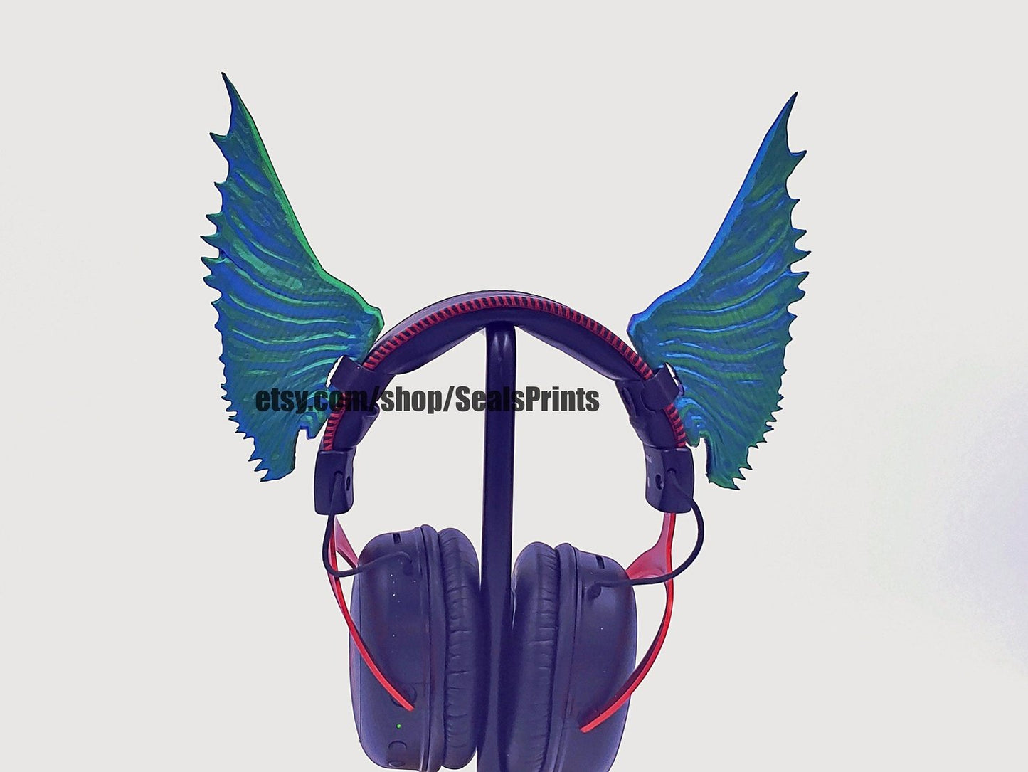 Siren Frills/ Mermaid Fins Attachment for Headset, Gaming and Streaming Headset Accessories, cosplay, Streaming Prop, gaming streamer gift