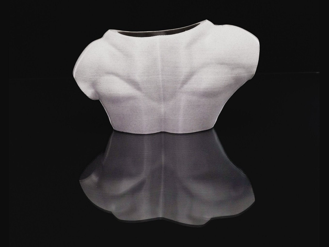 Sculpted Chest Flower Pot, Body Flower Pot, Summer body flower pot, body vase, chest vase