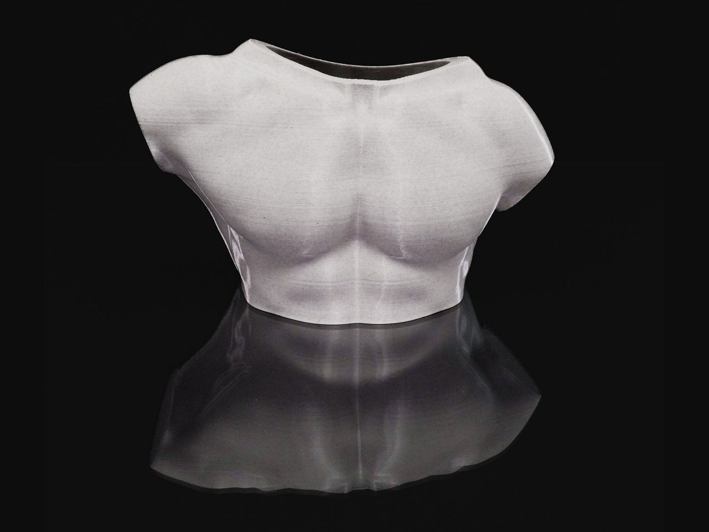 Sculpted Chest Flower Pot, Body Flower Pot, Summer body flower pot, body vase, chest vase