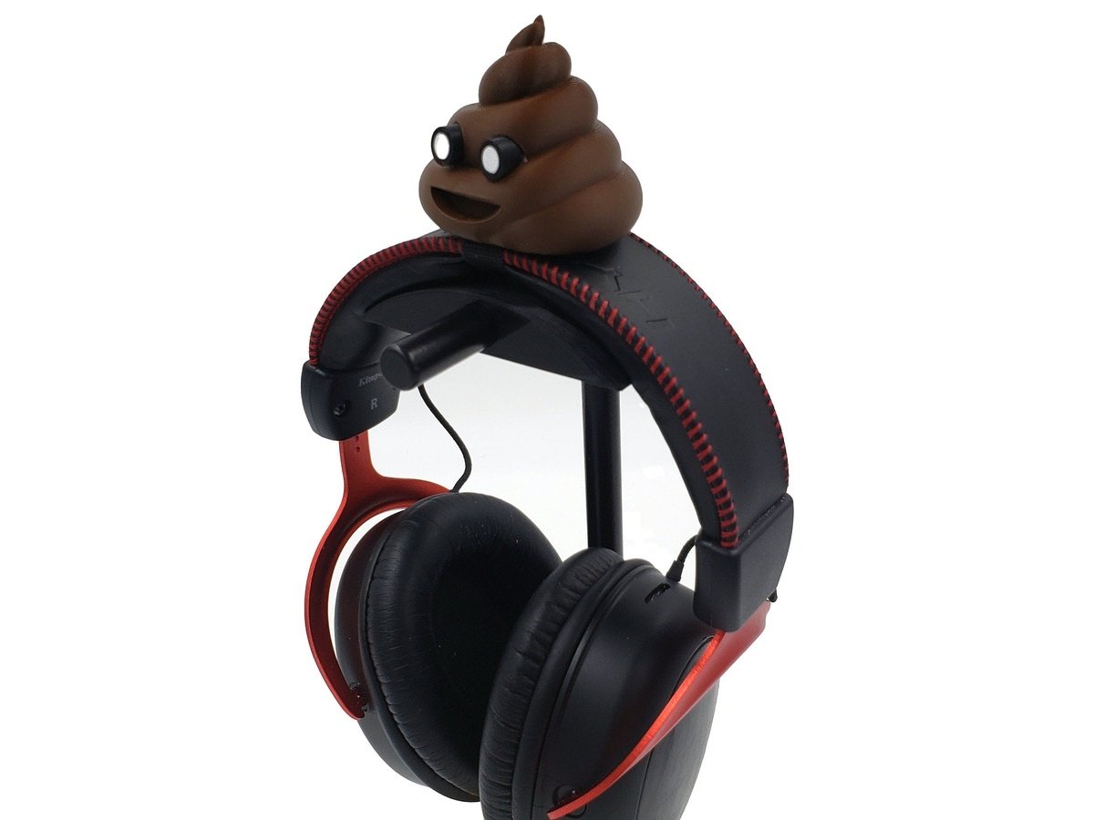 Poop Emoji Crown Attachment for Headset, Gaming and Streaming Headset Accessories, cosplay, Streaming Prop, gaming streamer gift