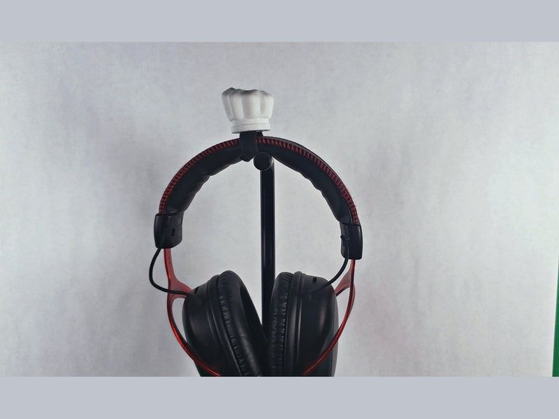 Chef Hat for Headphones, 3D printed headset attachment by SealsPrints
