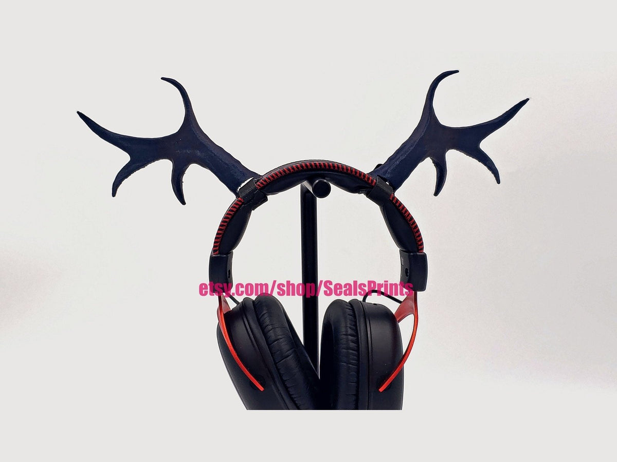 Branch Antlers for Headphones, 3D printed headset attachment by SealsPrints