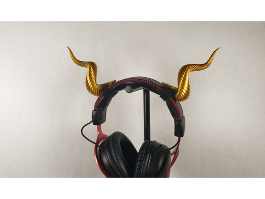 Spiral Horn Attachment for Headset, Gaming and Streaming Headset Accessories, cosplay, Streaming Prop, gaming streamer gift