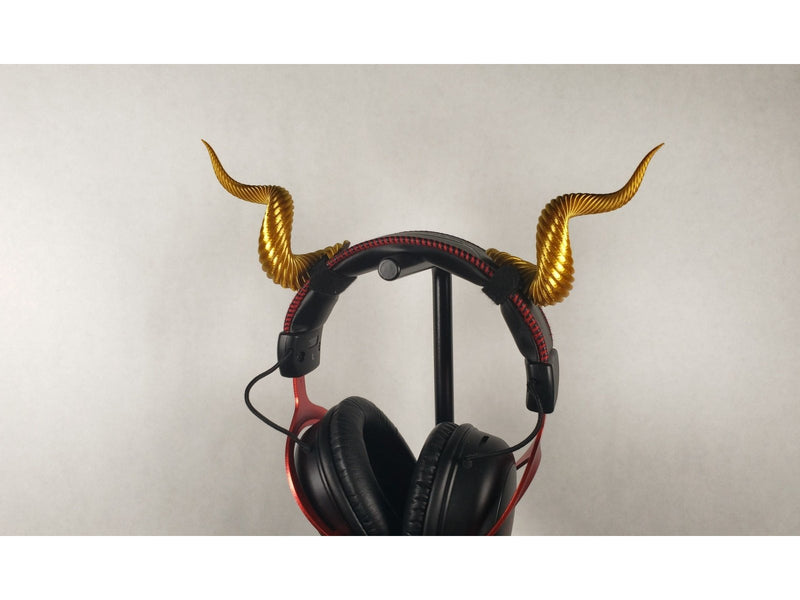Spiral Horns for Headphones, 3D printed headset attachment by SealsPrints