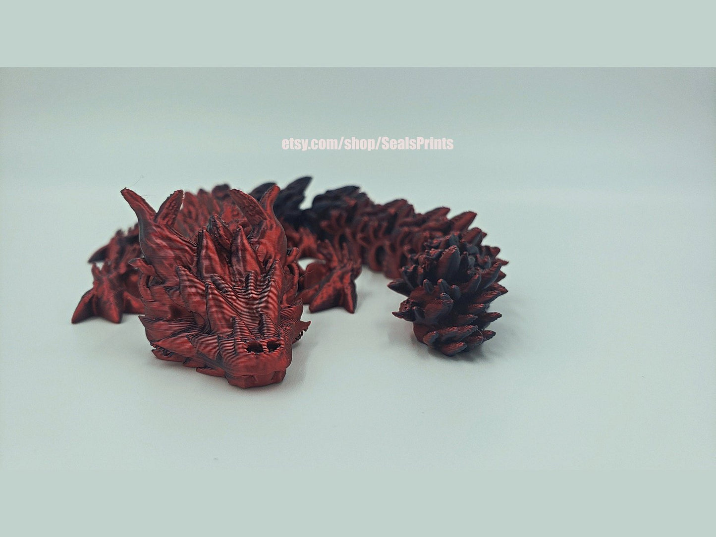 Articulating Dragon Fidget toy, sensory toy, 3d Printed desk toy