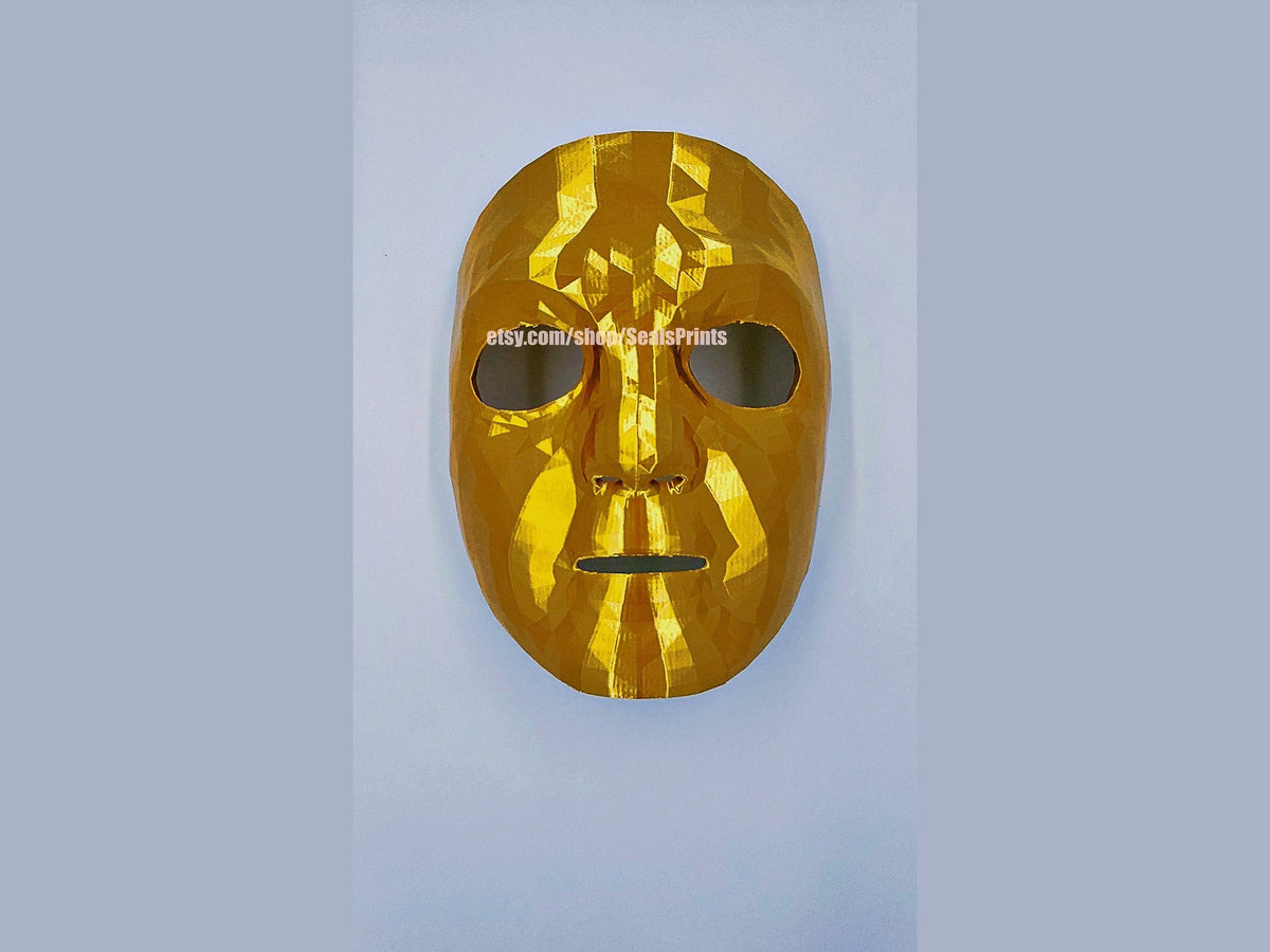 Gold Cannibal Mask, Survival Game Cosplay, view 4