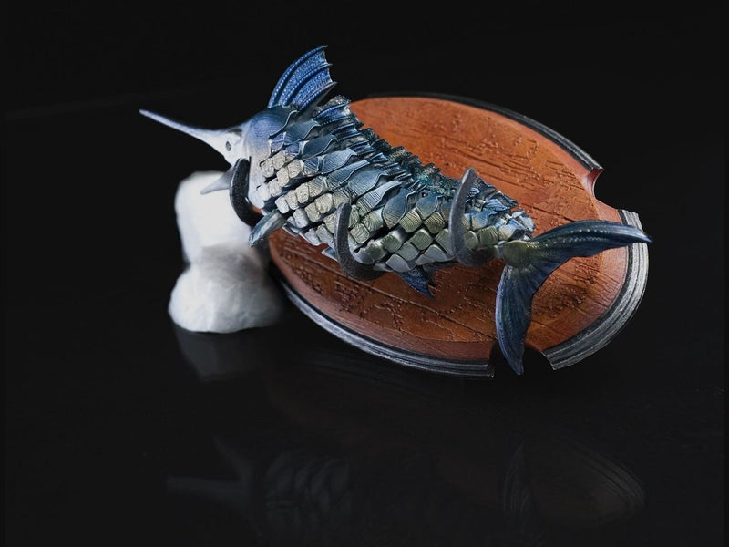 Articulated Marlin Fidget Toy, 3D printed by SealsPrints