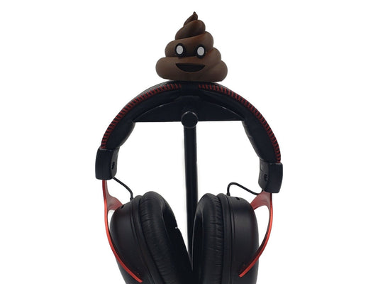 Poop Emoji Crown Attachment for Headset, Gaming and Streaming Headset Accessories, cosplay, Streaming Prop, gaming streamer gift