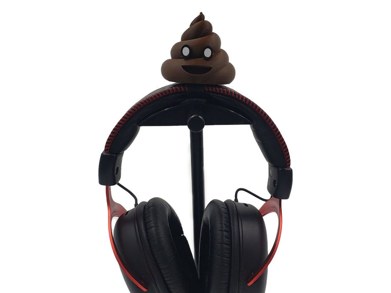 Poop Emoji Crown for Headphones, 3D printed headset attachment by SealsPrints